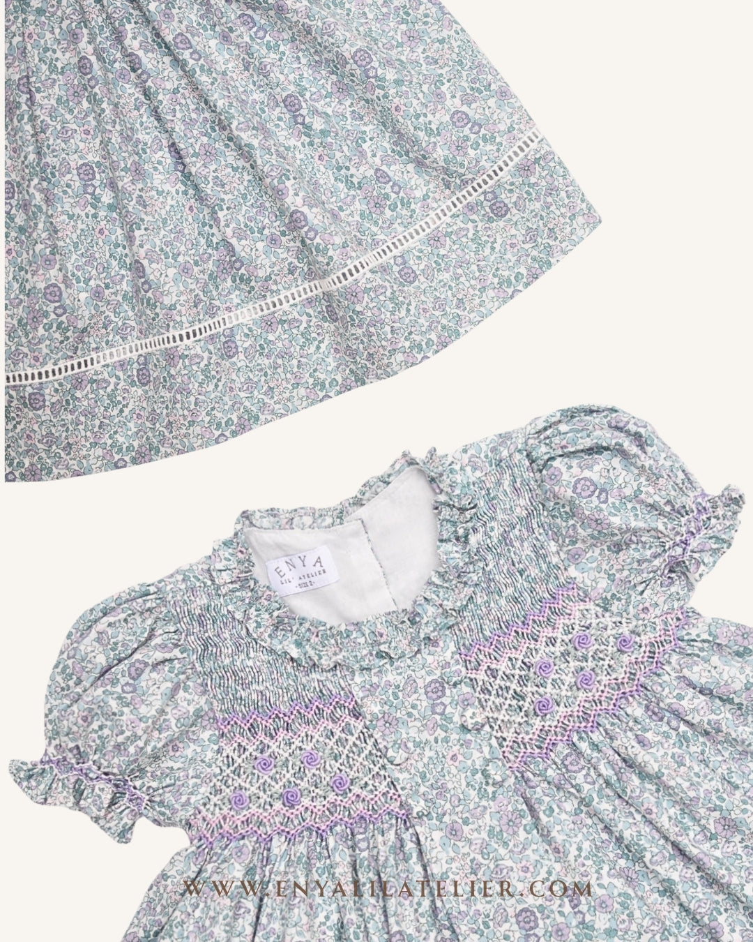 Judith Floral Handsmocked Dress