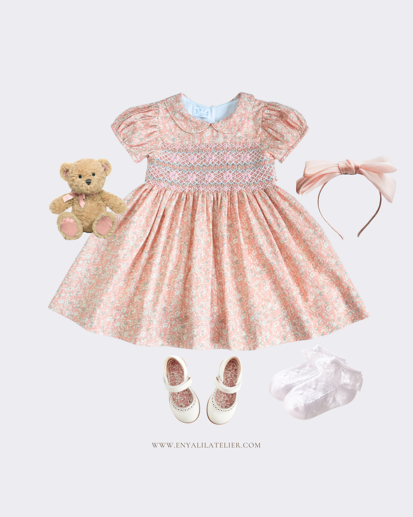 Ella Handsmocked Dress Size 1