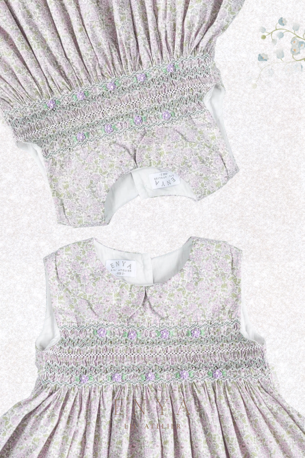 Camille Floral Handsmocked Dress