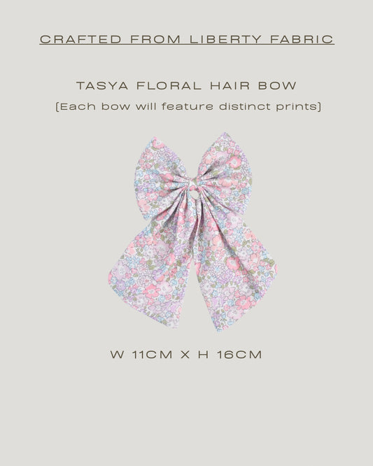Tasya Floral Bow Hair Clip