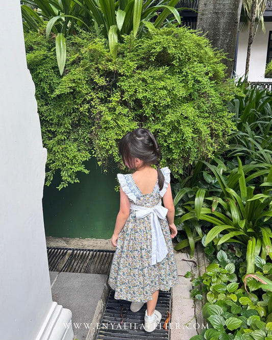 Chelsie Daisy Floral Handsmocked Dress