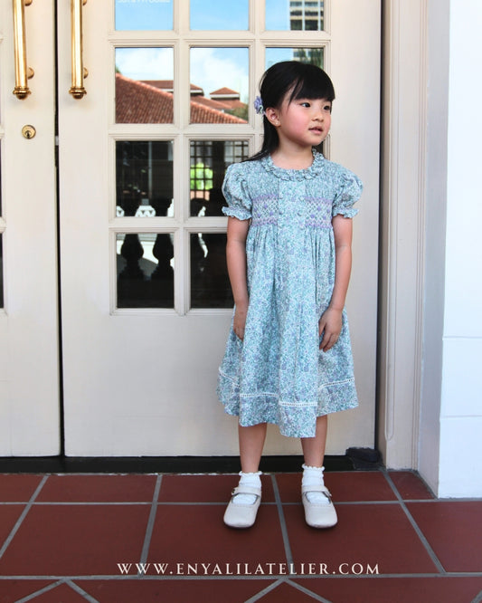 Judith Floral Handsmocked Dress