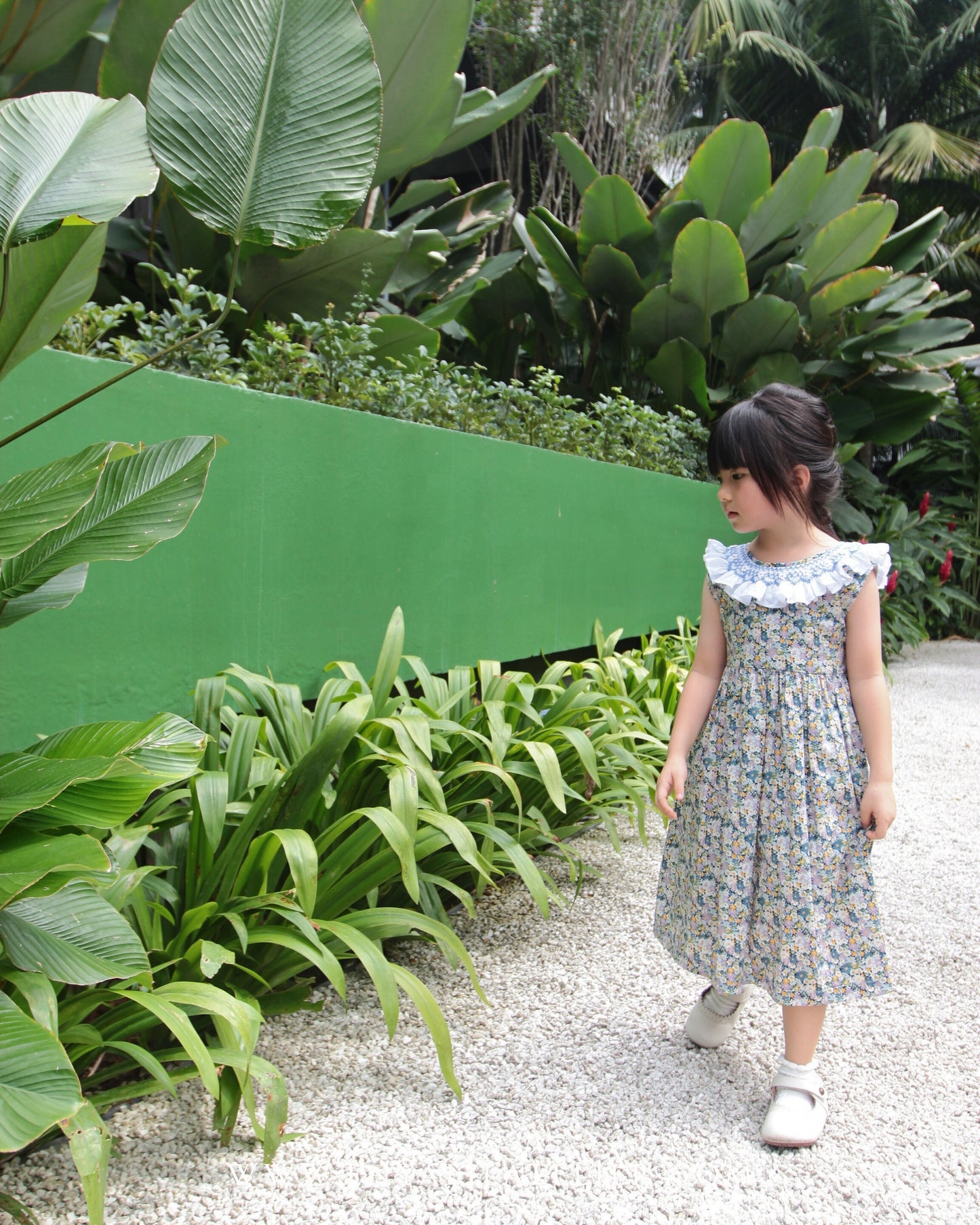 Chelsie Daisy Floral Handsmocked Dress