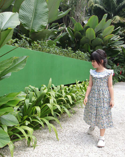 Chelsie Daisy Floral Handsmocked Dress