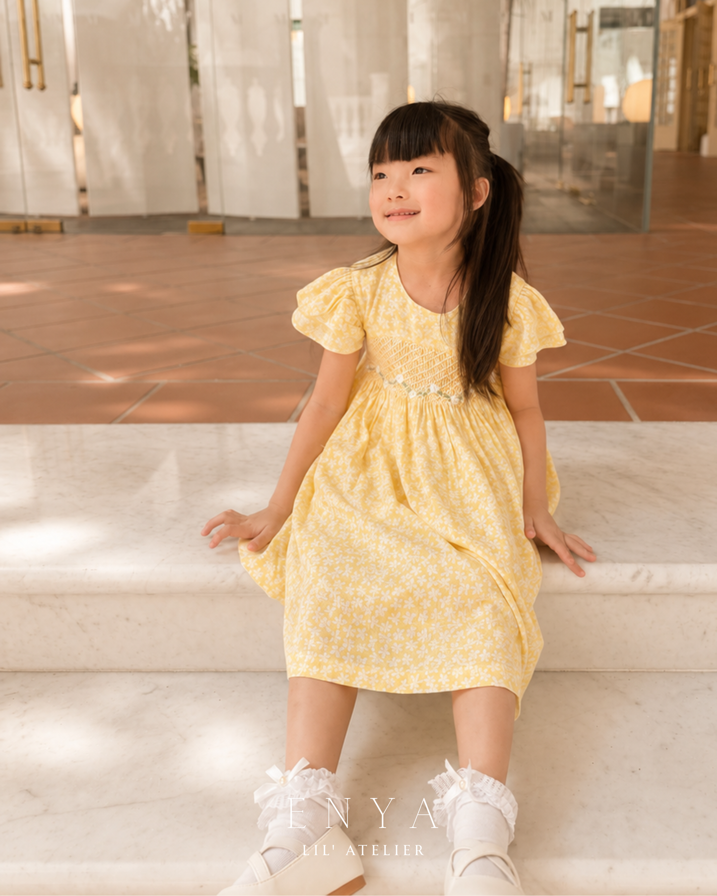 Marigold Handsmocked Dress