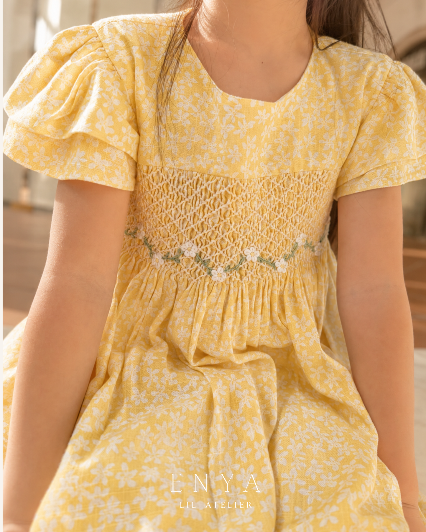 Marigold Handsmocked Dress
