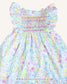 Claire Floral Handsmocked Dress