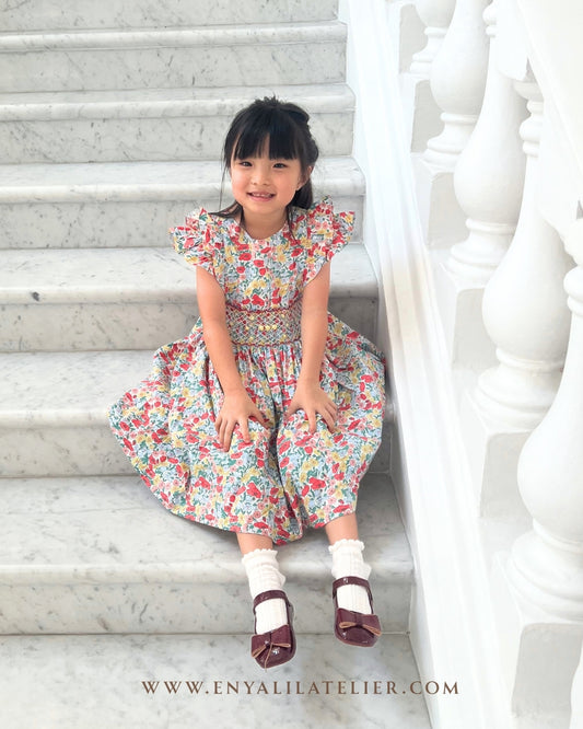 Melody Floral Handsmocked Dress