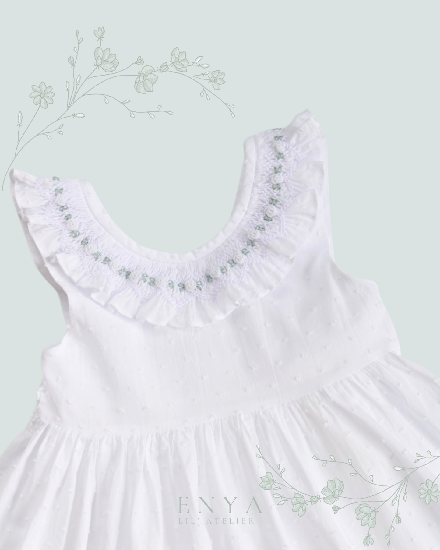 Elise Handsmocked Dress