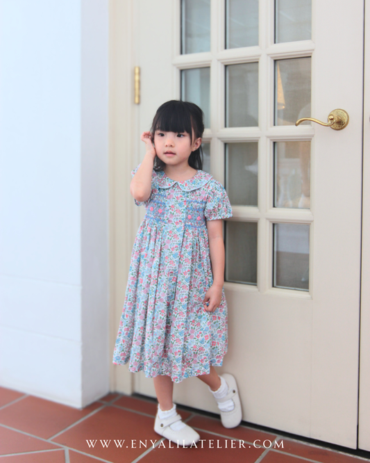 Rachel Floral Handsmocked Dress