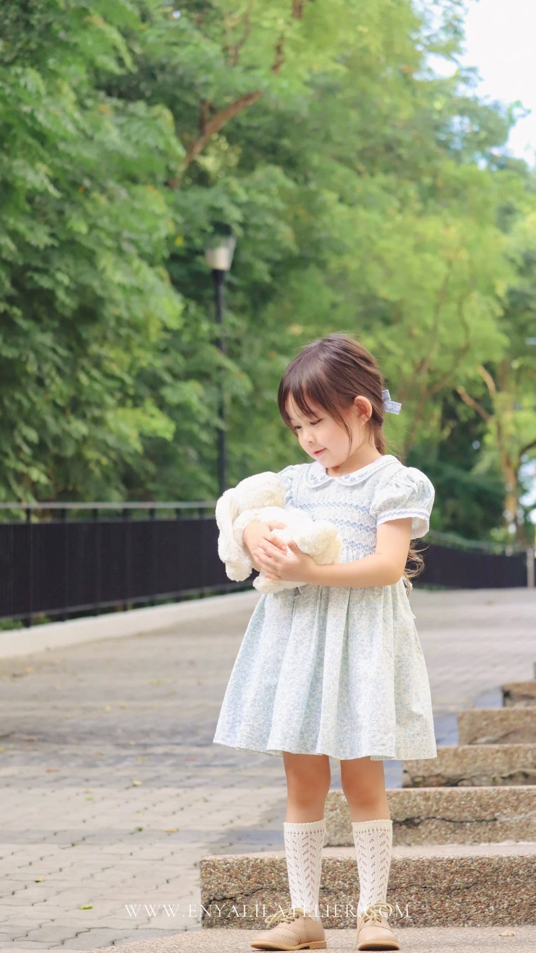 Louisa Handsmocked Dress