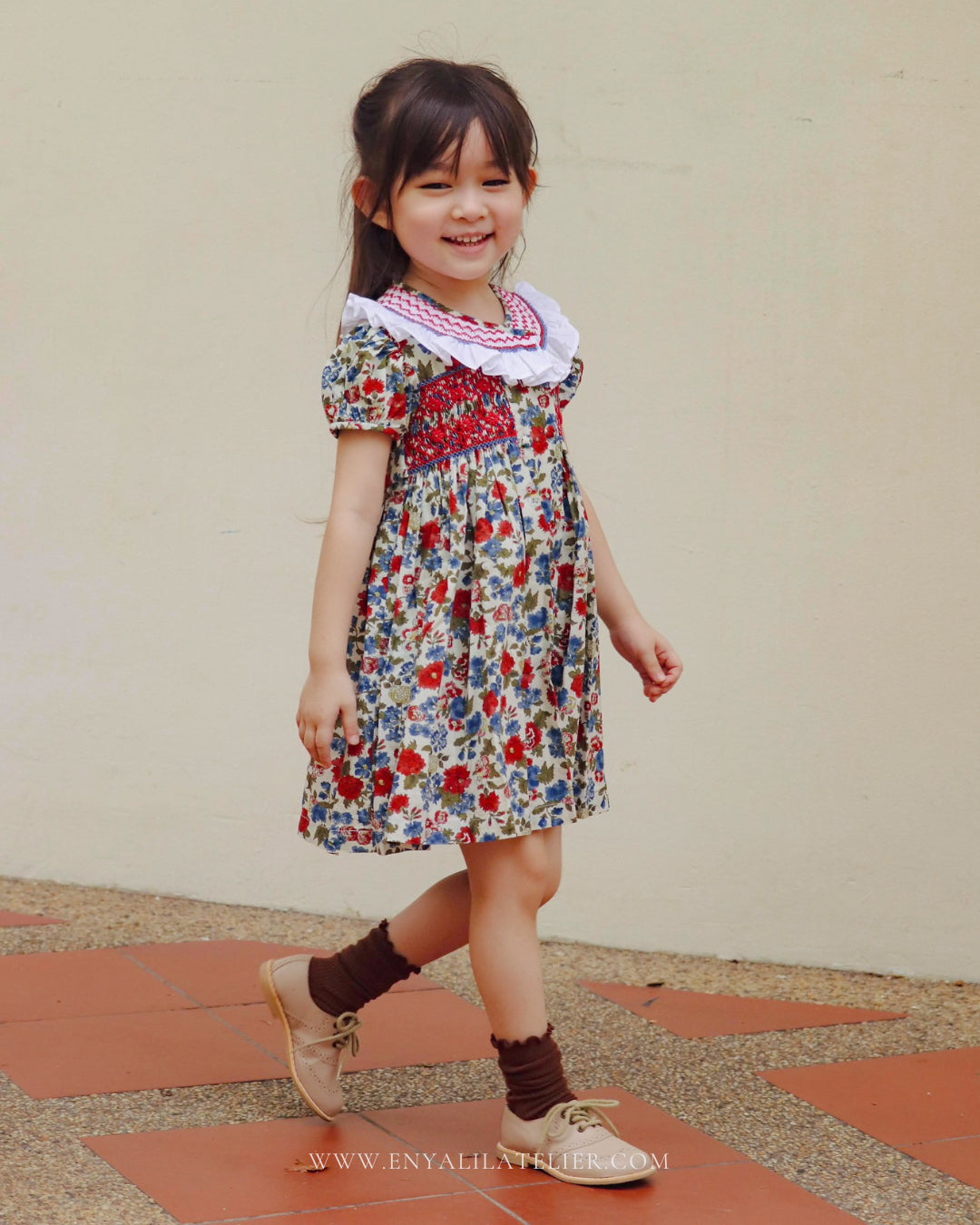 Anya Handsmocked Dress