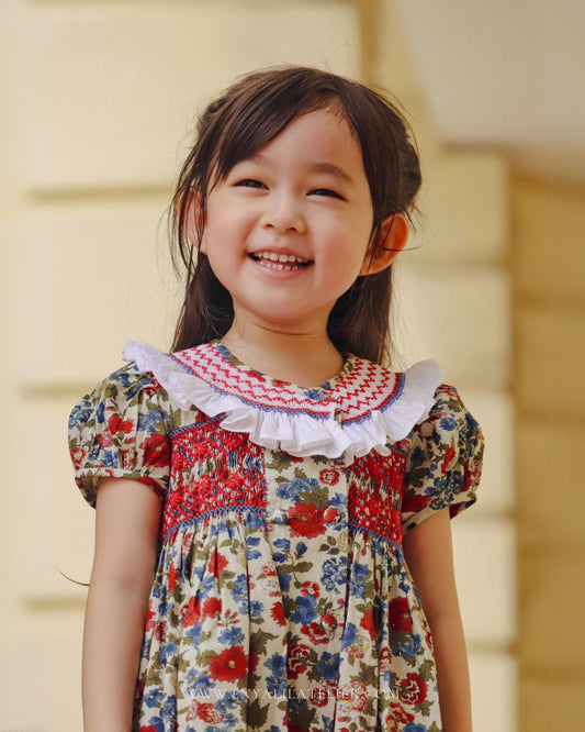 Anya Handsmocked Dress