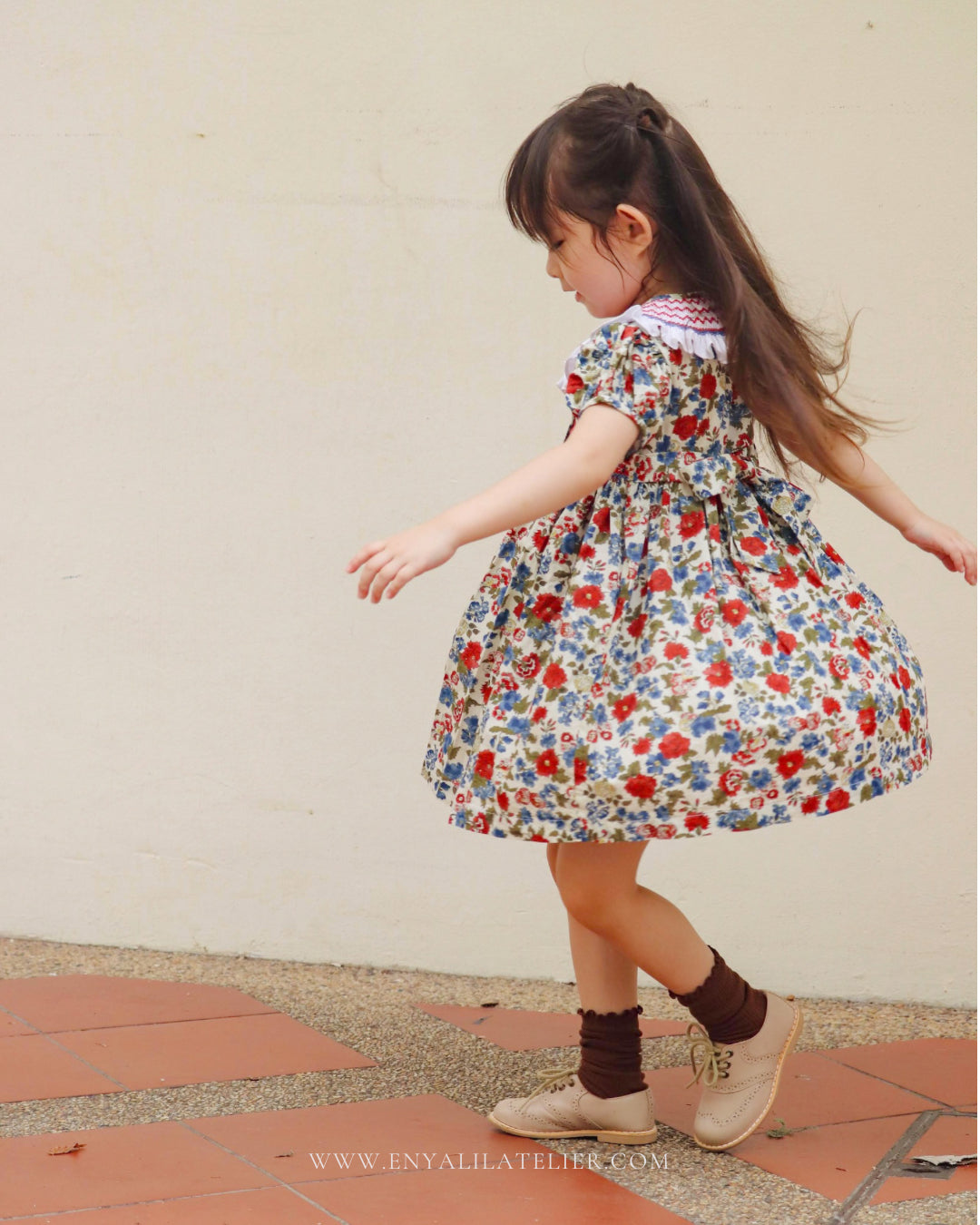 Anya Handsmocked Dress