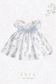 Mira Premium Linen Handsmocked Dress