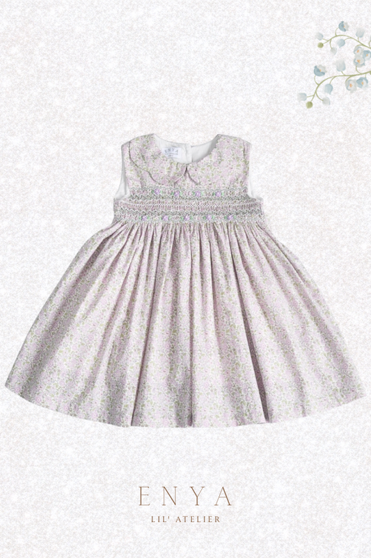 Camille Floral Handsmocked Dress
