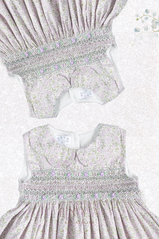 Camille Floral Handsmocked Dress