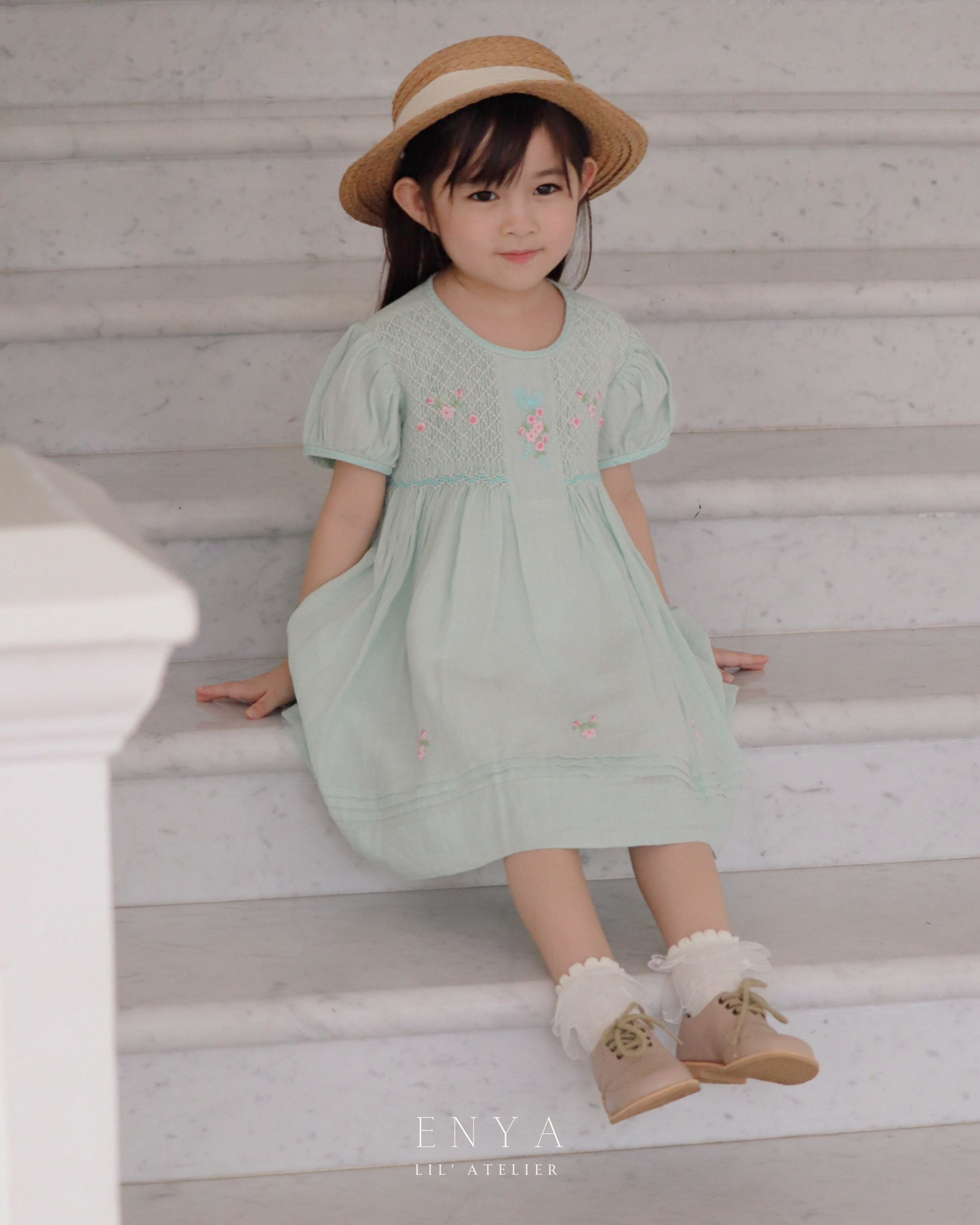 Mila Babydoll Handsmocked Dress