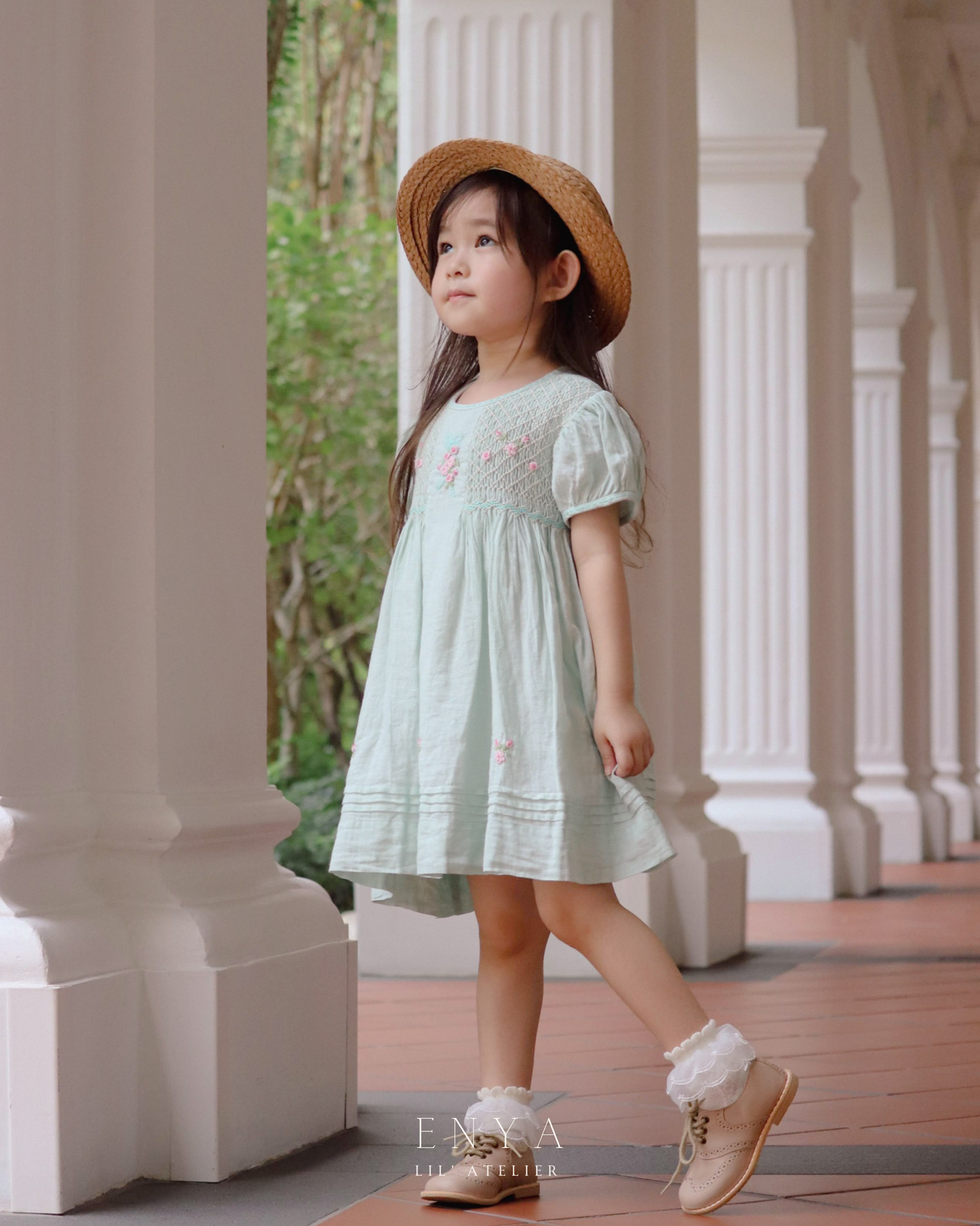 Mila Babydoll Handsmocked Dress